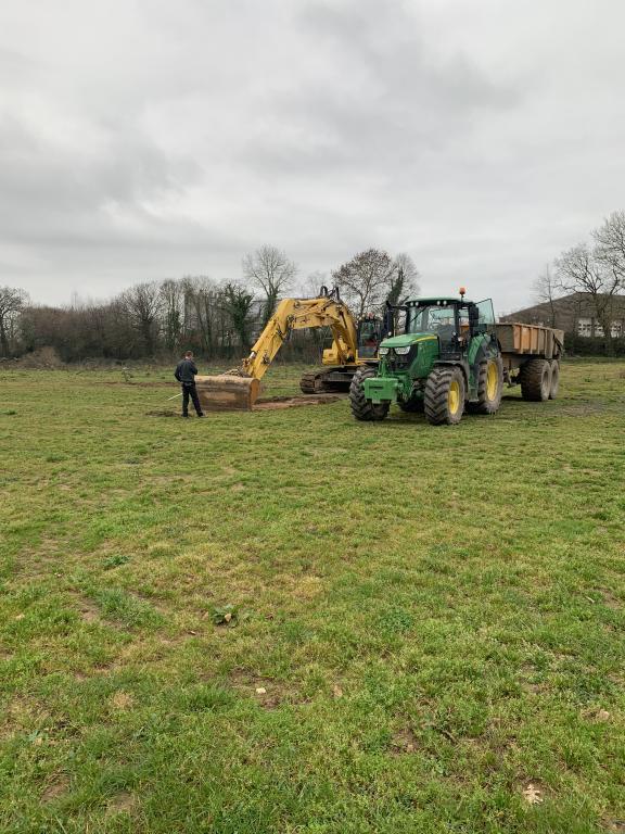 DEBUT DES TRAVAUX DU NOUVEAU GARAGE A ST LO DANS LA MANCHE